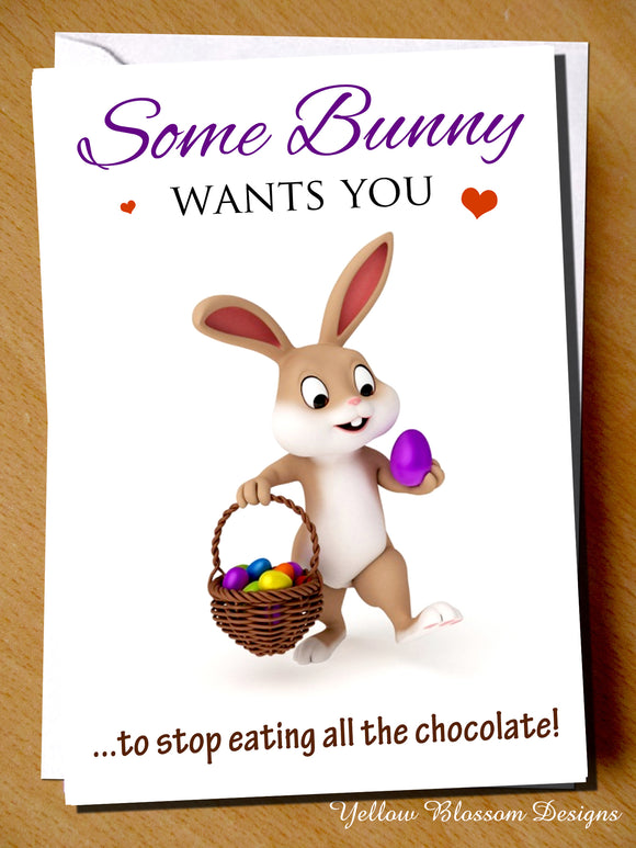 Some Bunny Wants You To Stop Eating All The Chocolate ~ Husband Wife