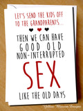 Let's Send The Kids Off To The Grandparents... Then We Can Have Good Old Non-Interrupted Sex Like The Old Days