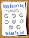 We Love You Dad Card