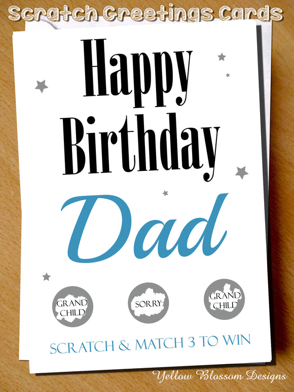 Happy Birthday Scratch Card Announcement Baby