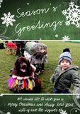 Personalised Folded Flat Christmas Photo Cards Family Child Kids