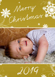 Personalised Folded Flat Christmas Photo Cards Family Child Kids