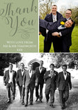 Cute Elegant Photo Personalised Wedding Thank You Cards ~ QUANTITY DISCOUNT AVAILABLE