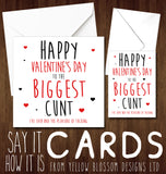 Rude Valentines Card Her Wife Partner Girlfriend Lover Cheeky Joke Funny Adult