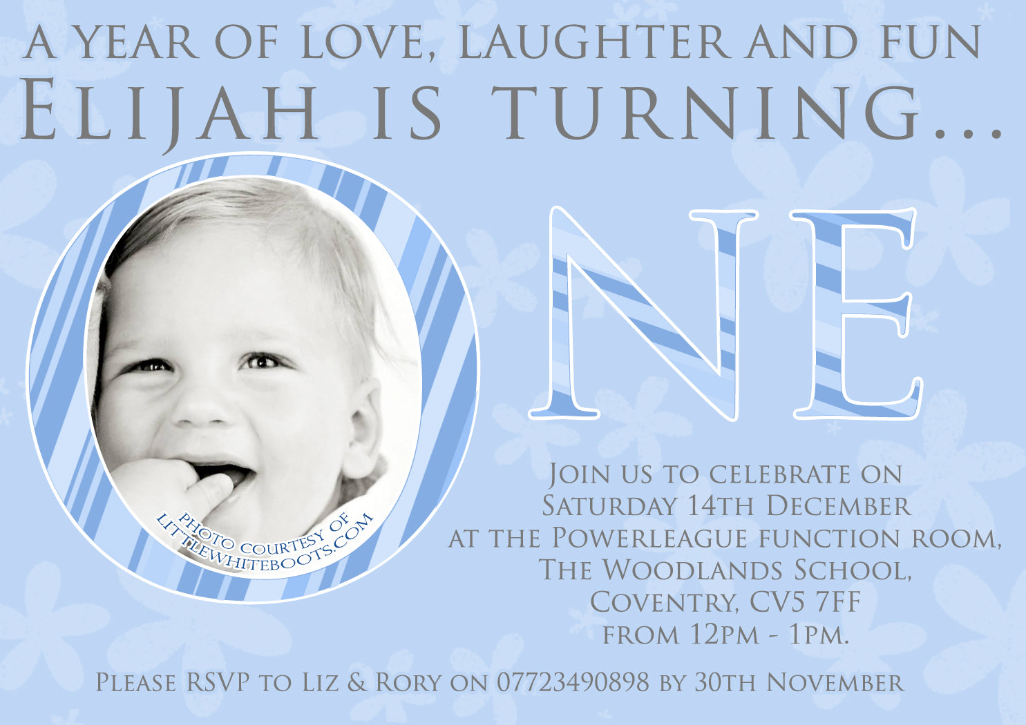 Turning ONE Party Invitations - Boys Girls Joint Birthday Party Invite –  YellowBlossomDesignsLtd, image size:1485x1050