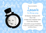 Our Little Prince Princess Blue Pink Invitations - Boy Girl Joint Party Invites Twins Unisex Printed Children's Kids Child ~ QUANTITY DISCOUNT AVAILABLE