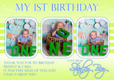 1st Birthday Thank You Photos Personalised Birthday Thank You Cards Printed Kids Child Boys Girls Adult - Custom Personalised Thank You Cards - Yellow Blossom Designs Ltd